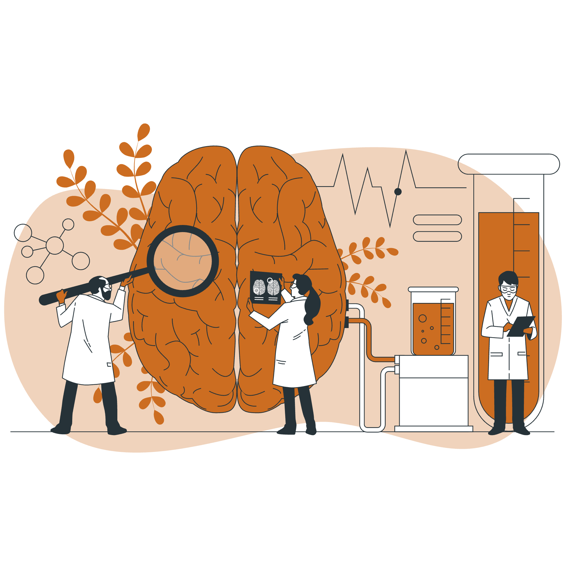 Illustration eines kreativen Arbeitsplatzes